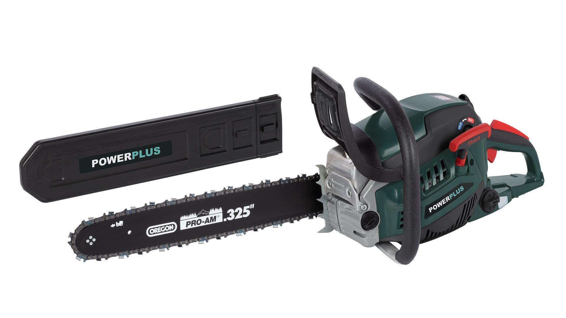 PowerPlus Bensin motorsag 45.4cc - 450 mm Powerplus