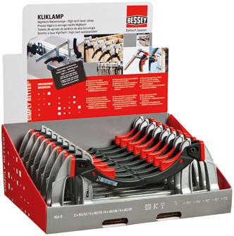 Bessey KliKlamp borddisplay KLI-D m/16 klemmer