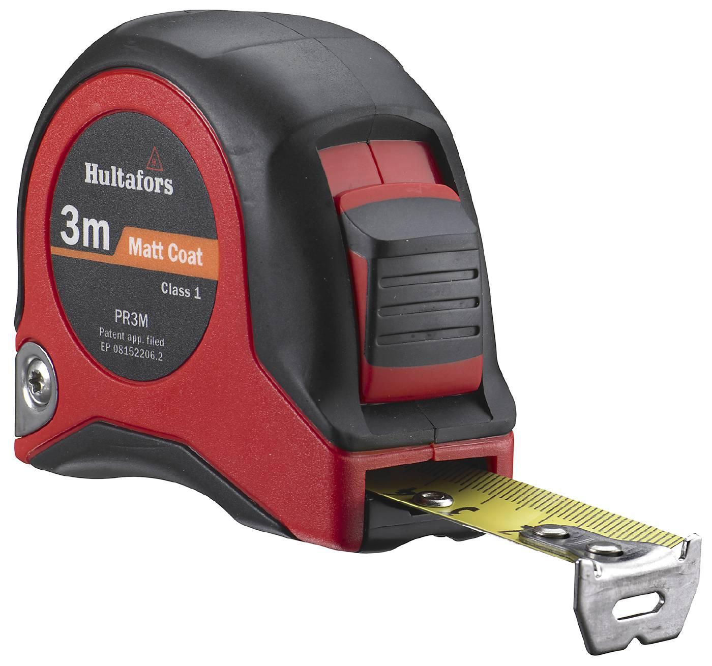 Hultafors Målebånd PR 3M gult bånd, 3 m x 19 mm