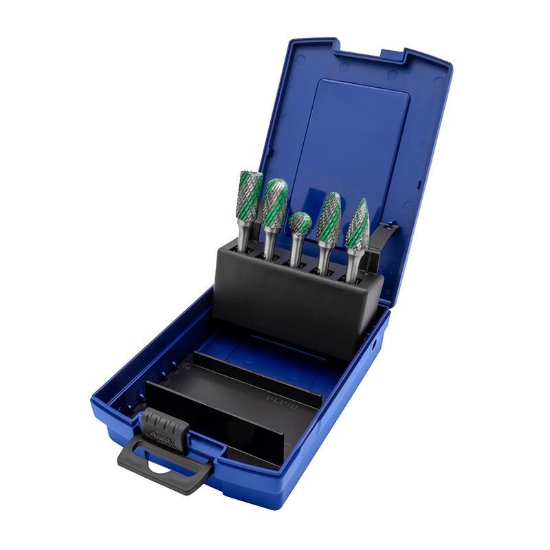 Diesella Fresstift HM Ø12 mm i sett med 5 stk (Form B, C, D, F, G)