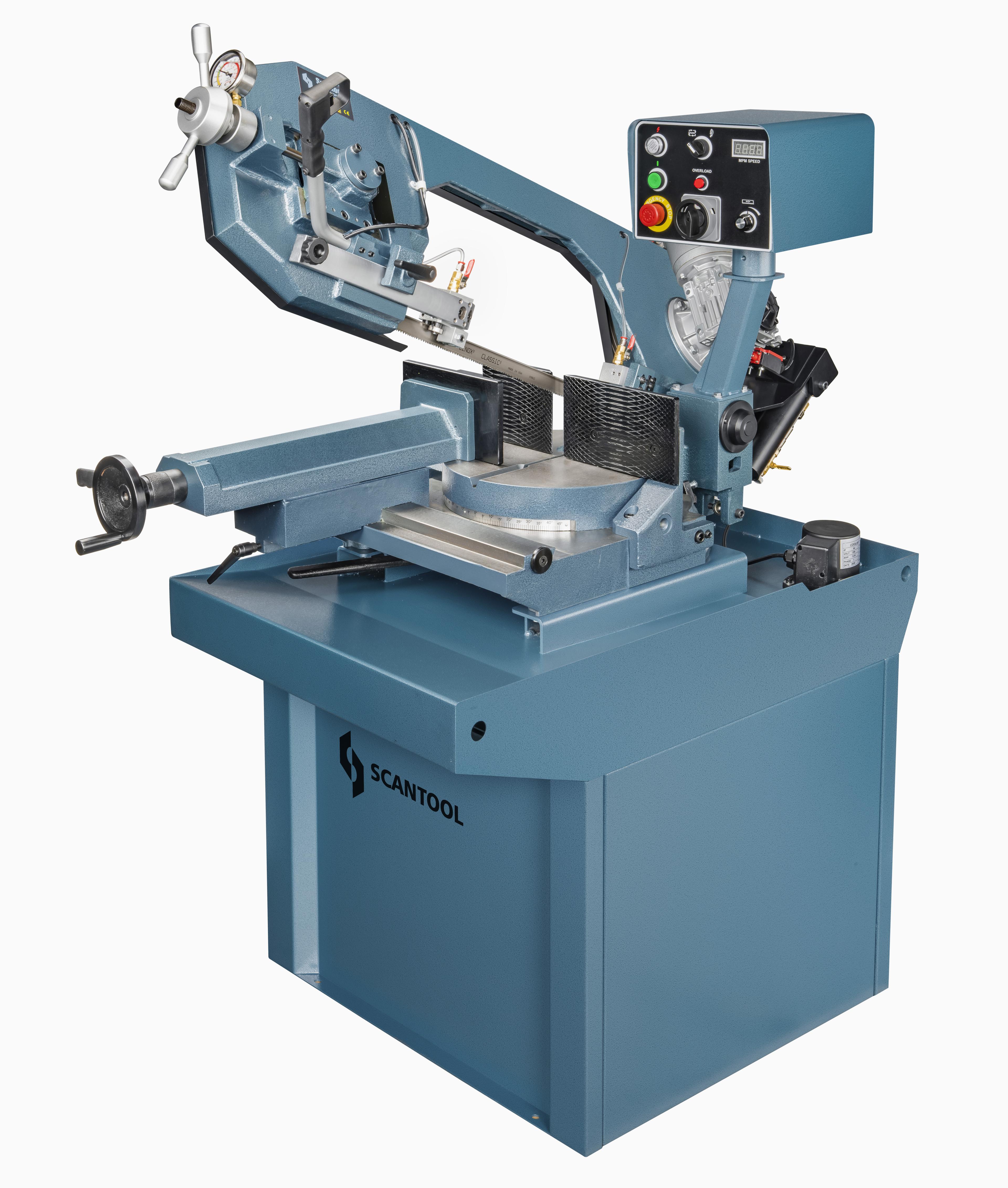 Scantool Metallbåndsag 320GSHE med variabel hastighet, kap. ø255 mm - 1x230V