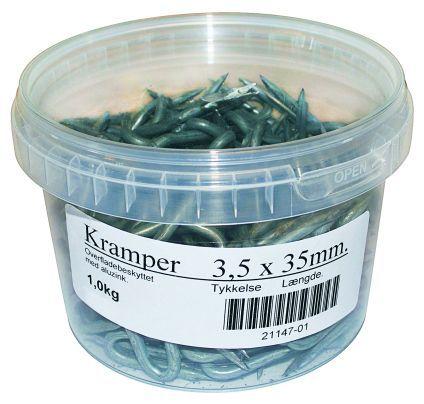 RYOM Gjerdekramper Alu/Sink 3,5/35 mm 1 kg