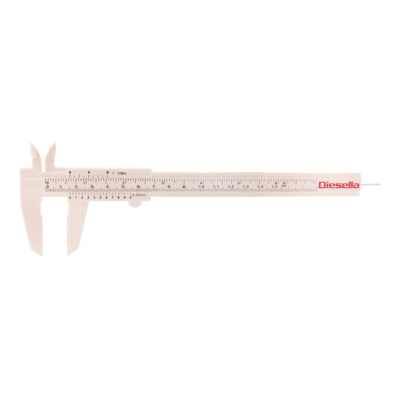 Diesella Plastskyvelær 0-150x0,05 mm med 40 mm kjever