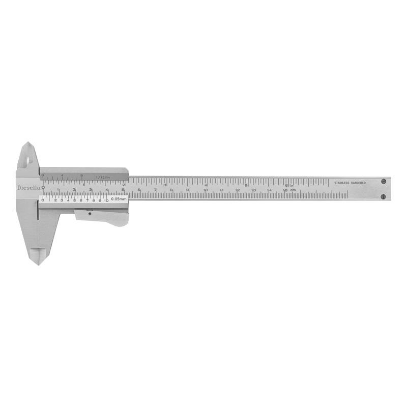 Diesella Skyvelær med klemmelås 0-200x0,05 mm og 50 mm kjever