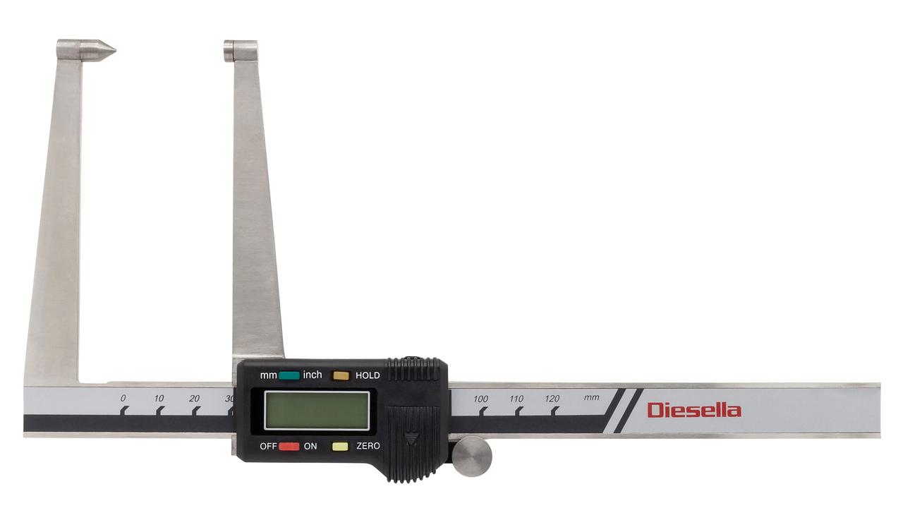 Diesella Digital bremsekive skyvelær 0-125x0,01 mm