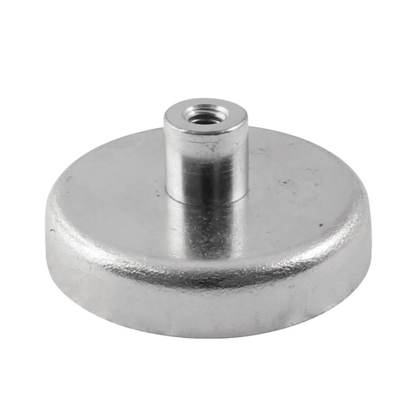 Diesella Ferrit pottemagnet Ø100 mm med M12 gjengebussing (875N)