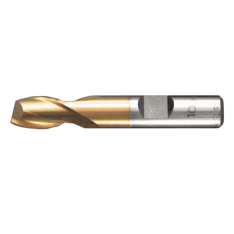 Diesella Sluttfreser 9 mm HSS-TiN Z=2 DIN 327 Form D