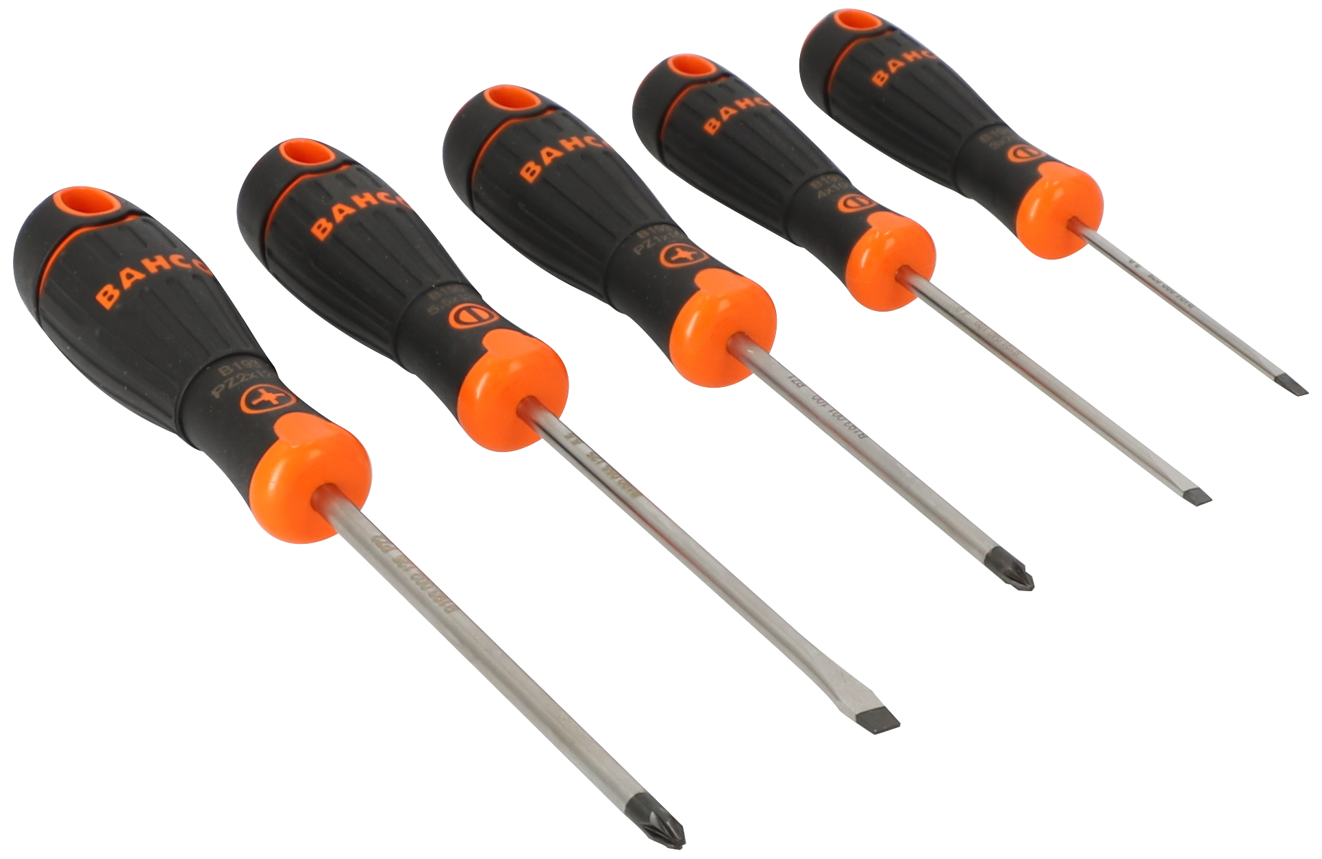 Bahco BahcoFit skrutrekkersett spor/PZ, 5 deler