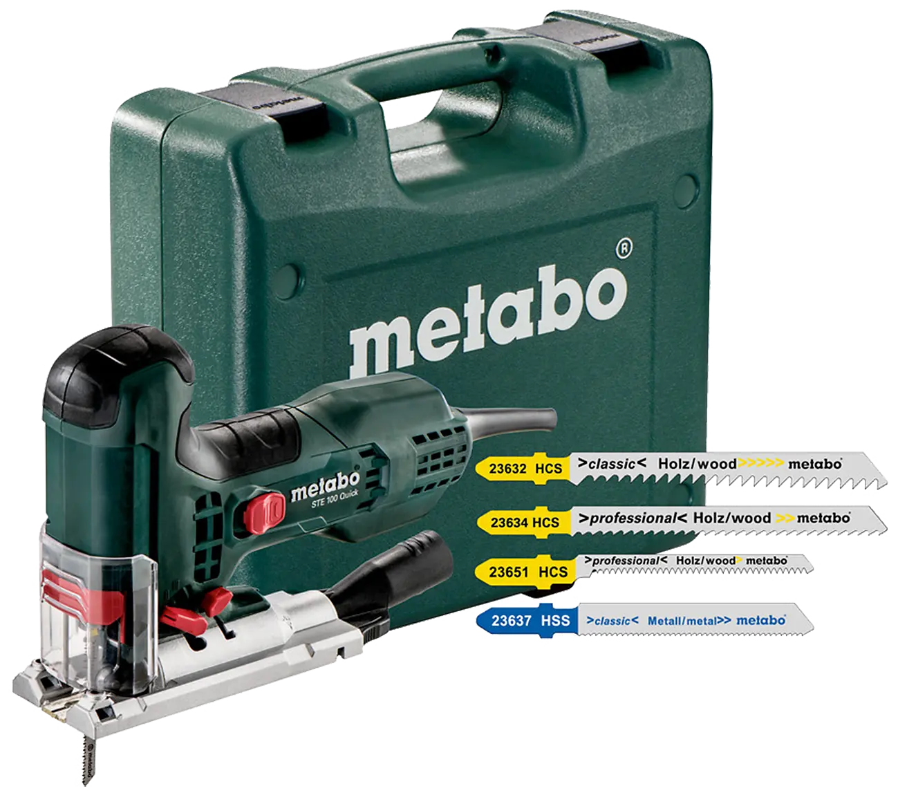 Metabo Stikksag 710W STE 100 Quick, i koffert m/20 blader