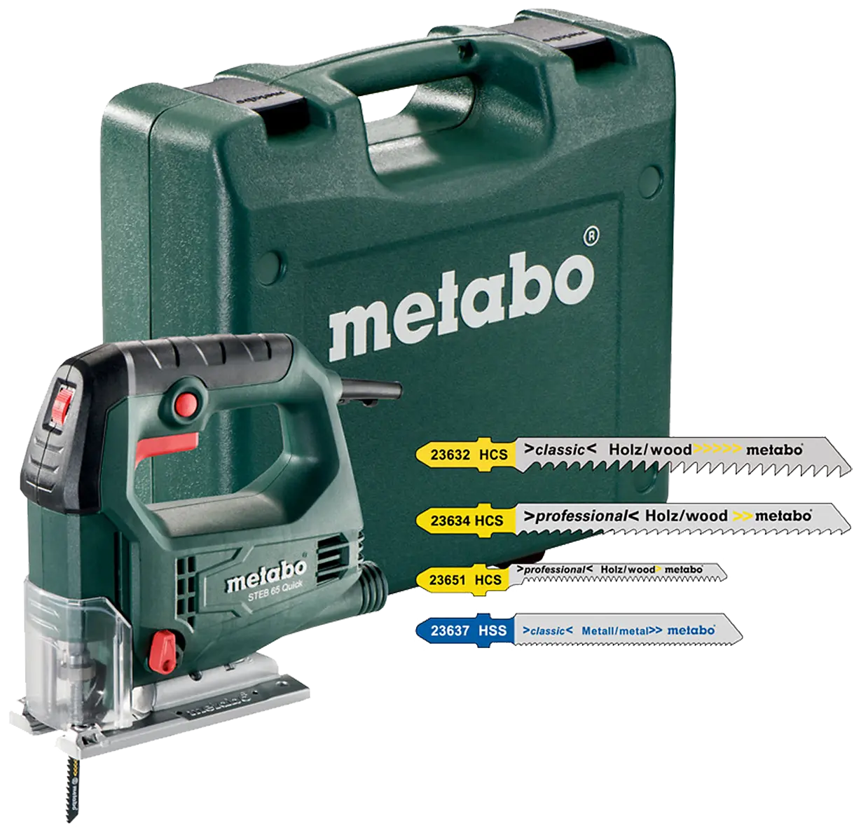 Metabo Stikksag 450W STEB 65 Q inkl. 20 stk. ass. blader