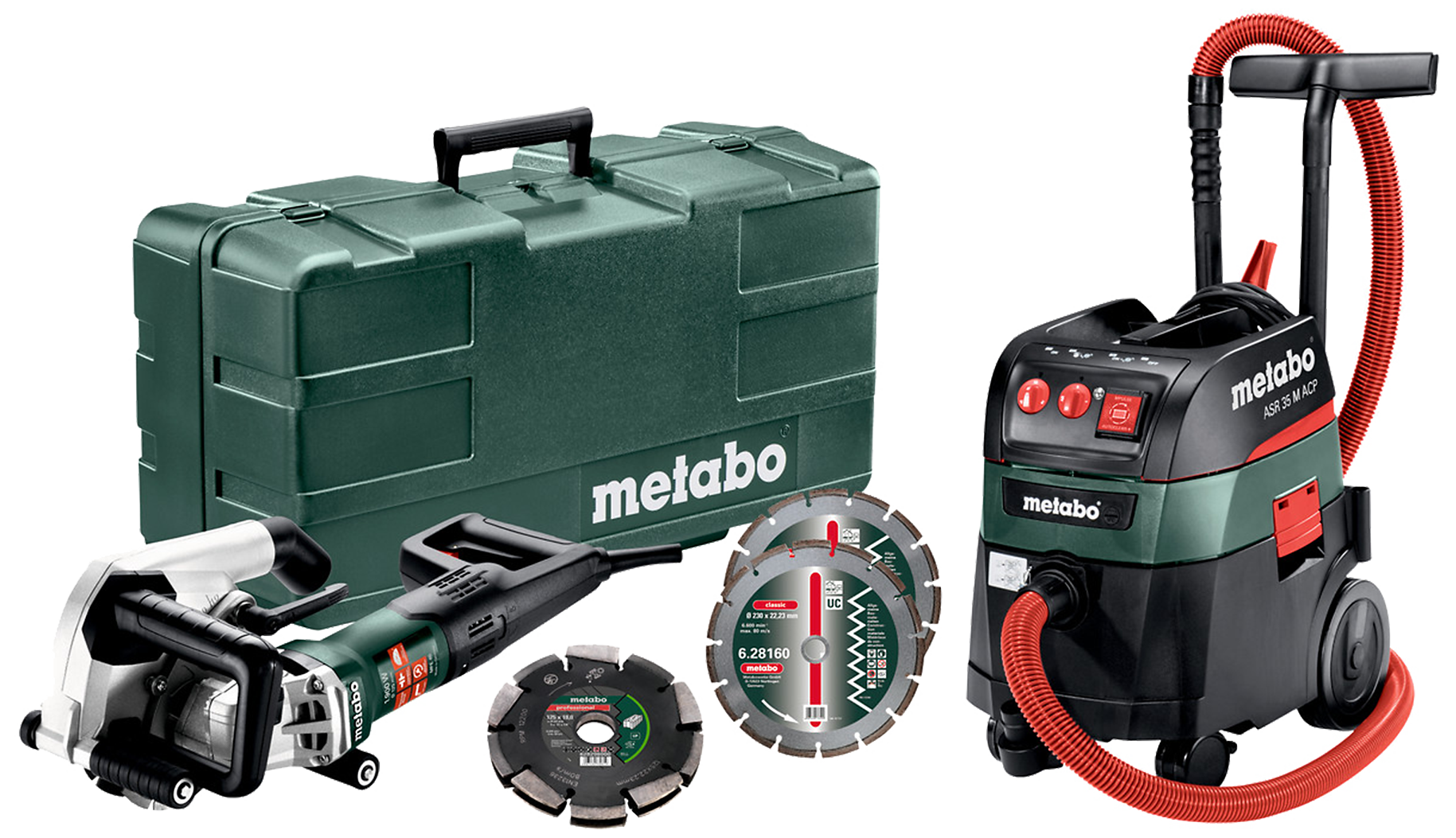 Metabo Pakketilbud: Rilleskjærer MFE40+støvsuger ASR35M+4 skiver