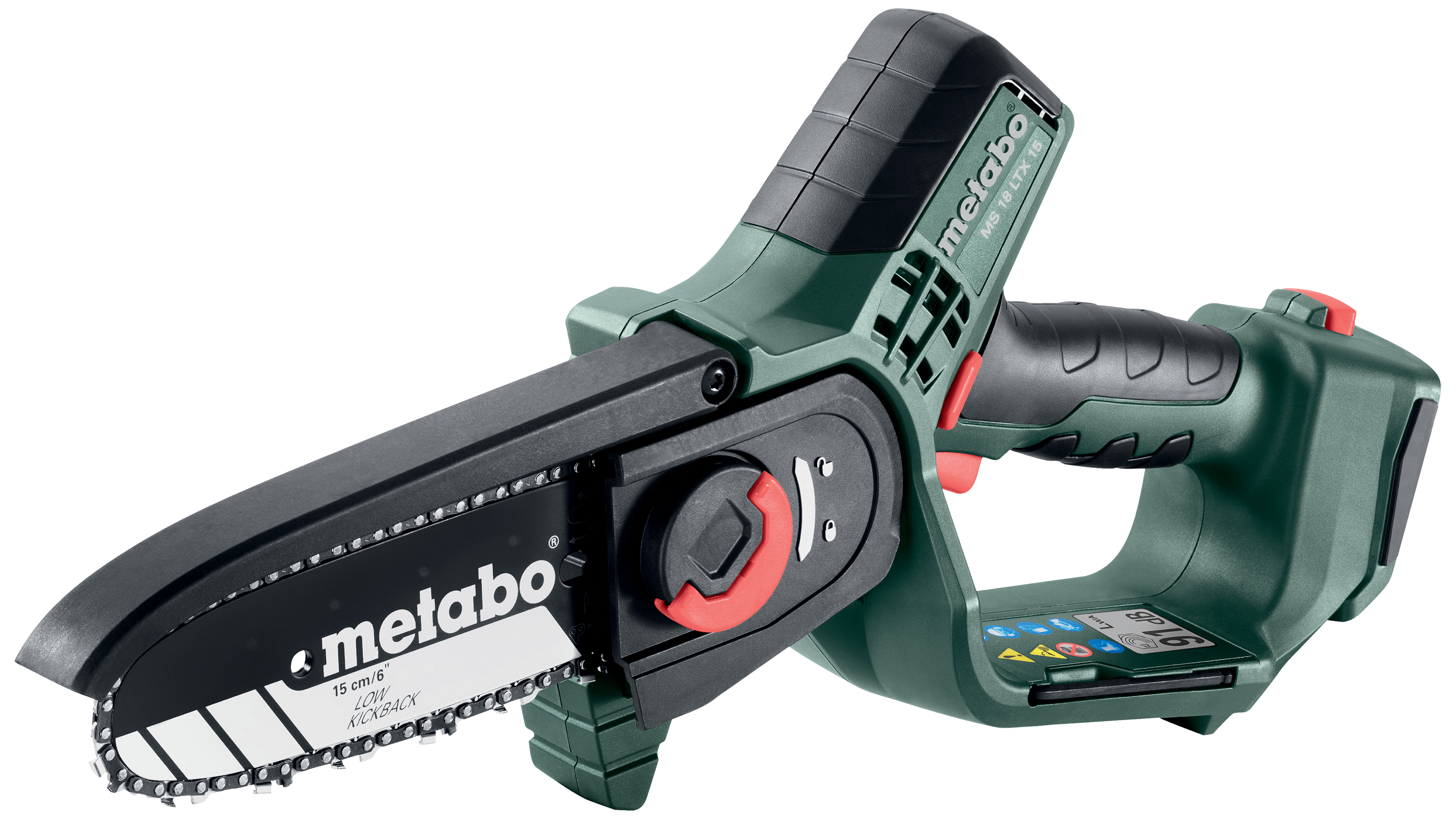 Metabo Grensag/mini-motorsag 15cm 18V solo MS 18 LTX 15