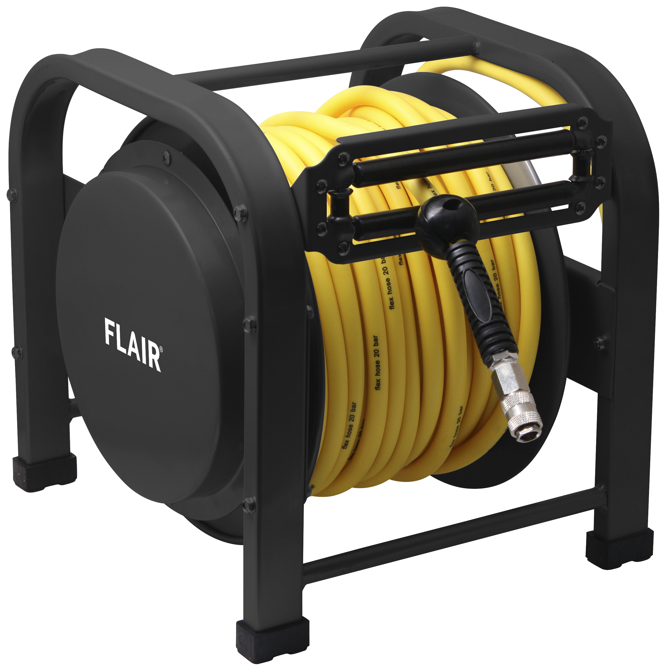 Flair Flair slangeopruller luft åben 30 mtr 3/8" m/nip.
