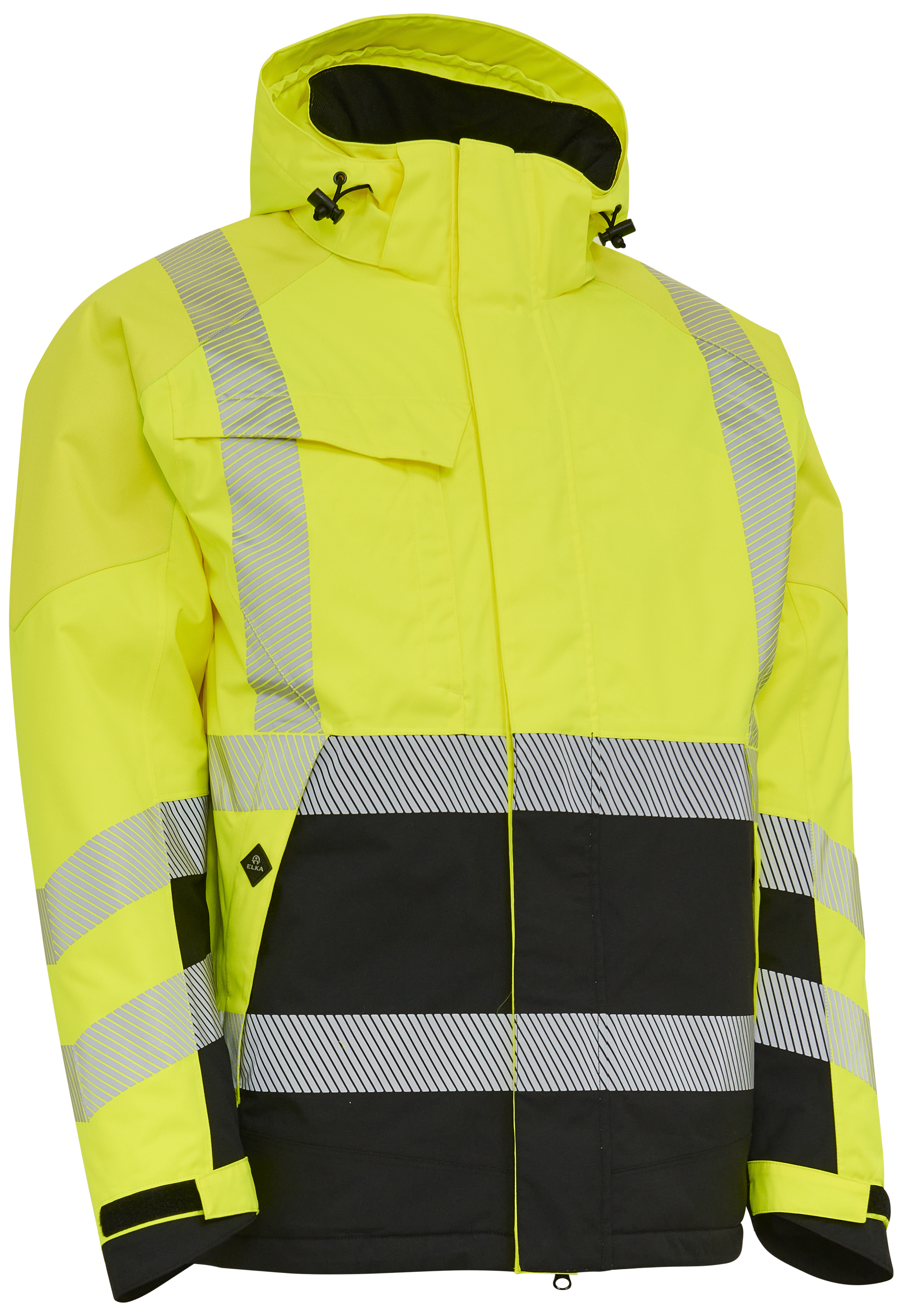 ELKA Synlighets vinterjakke stretch 186100R gul/svart str. XS