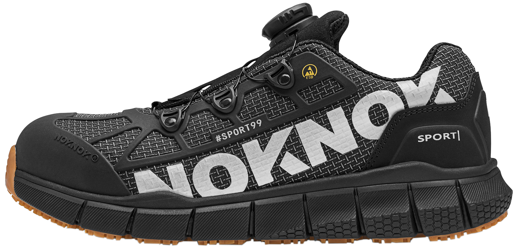 NOKNOK NokNok Sport99 sik.sko m/hurtiglukk S1P SRC ESD 43