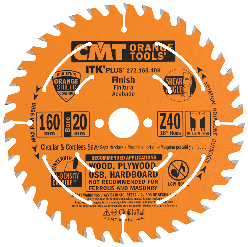 CMT Blad 160x1,8x20 Z40 W
