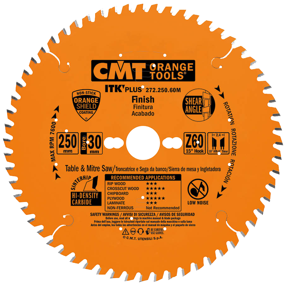 CMT Blad 250x2,4x30 Z60 W