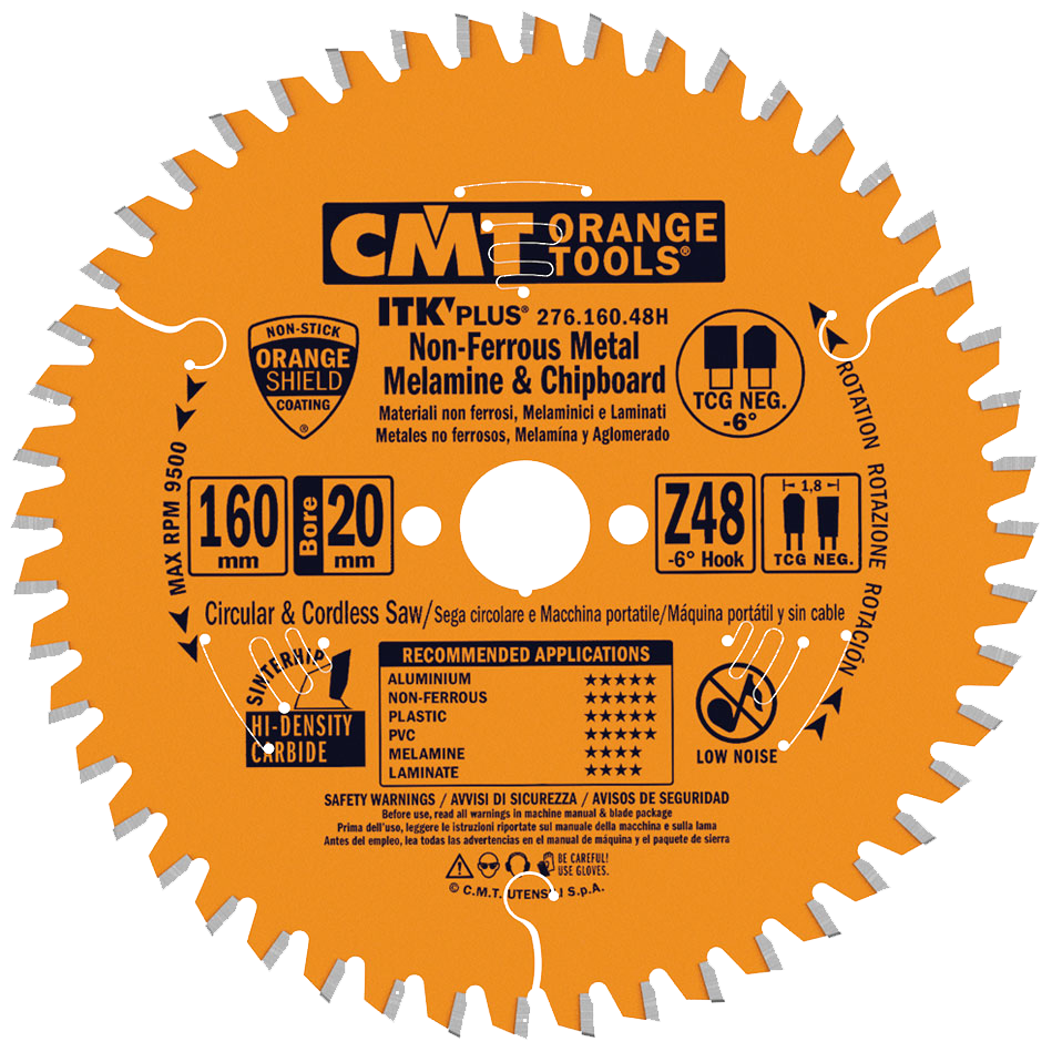 CMT Blad 160x1,8x20 Z48 NE Neg