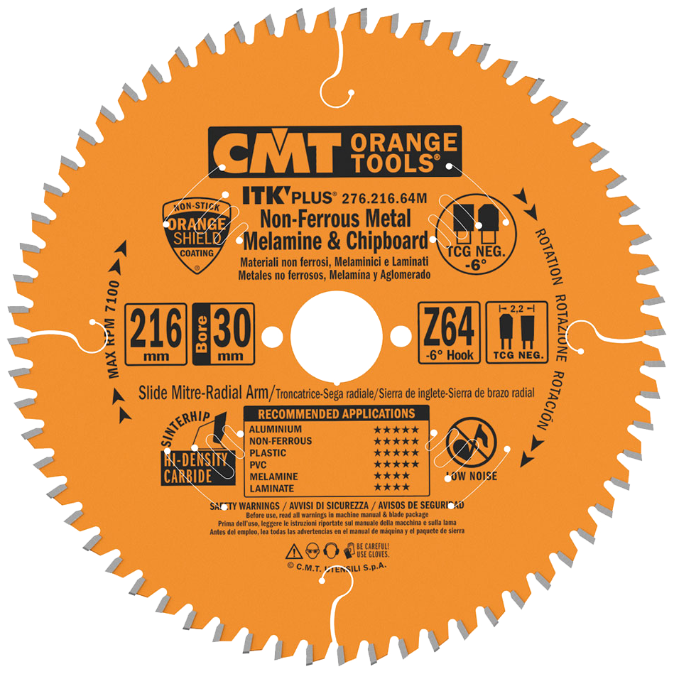 CMT Blad 216x2,2x30 Z64 NE Neg