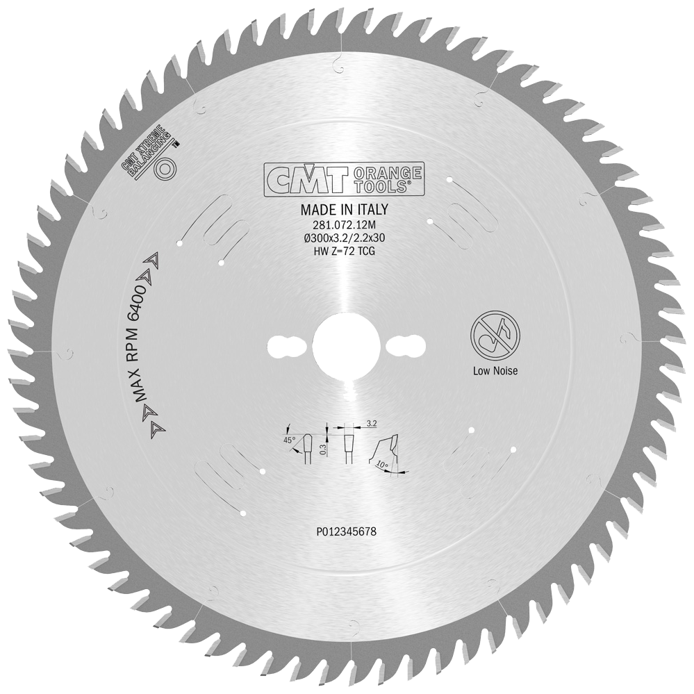 CMT Blad 300x3,2x30 Z72 TF