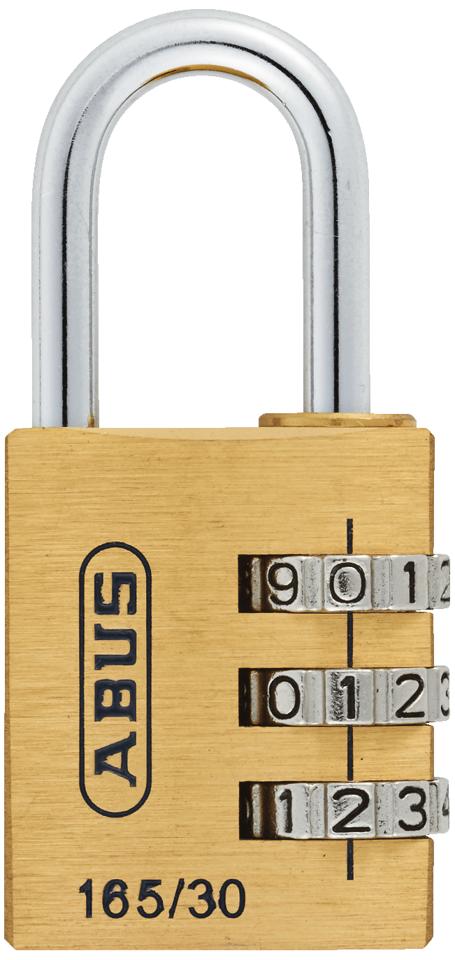 Abus Kodelås 165/30 messing/stål 3-sifret