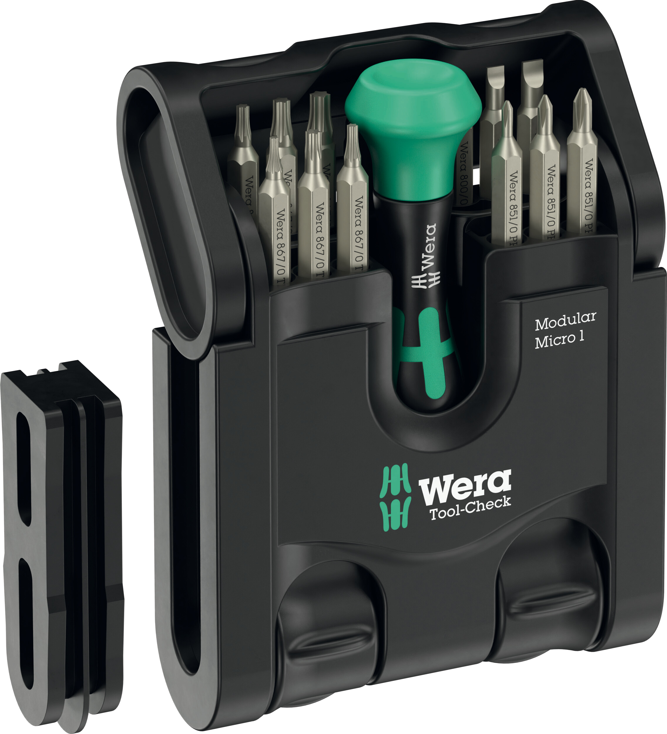Wera Bitsett, ToolCheck Modular Micro 1, 20 bits + grep