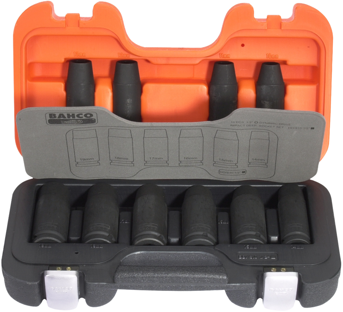 Bahco Slagnøkkelsett 1/2" 10-19 mm lang 10 deler