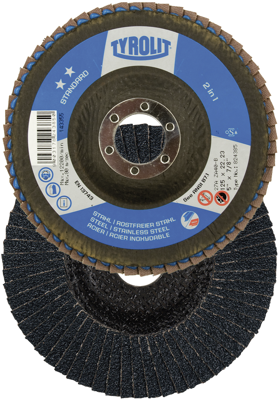 Tyrolit Lamellskive Standard 27XLA ø125 ZA60Q-B