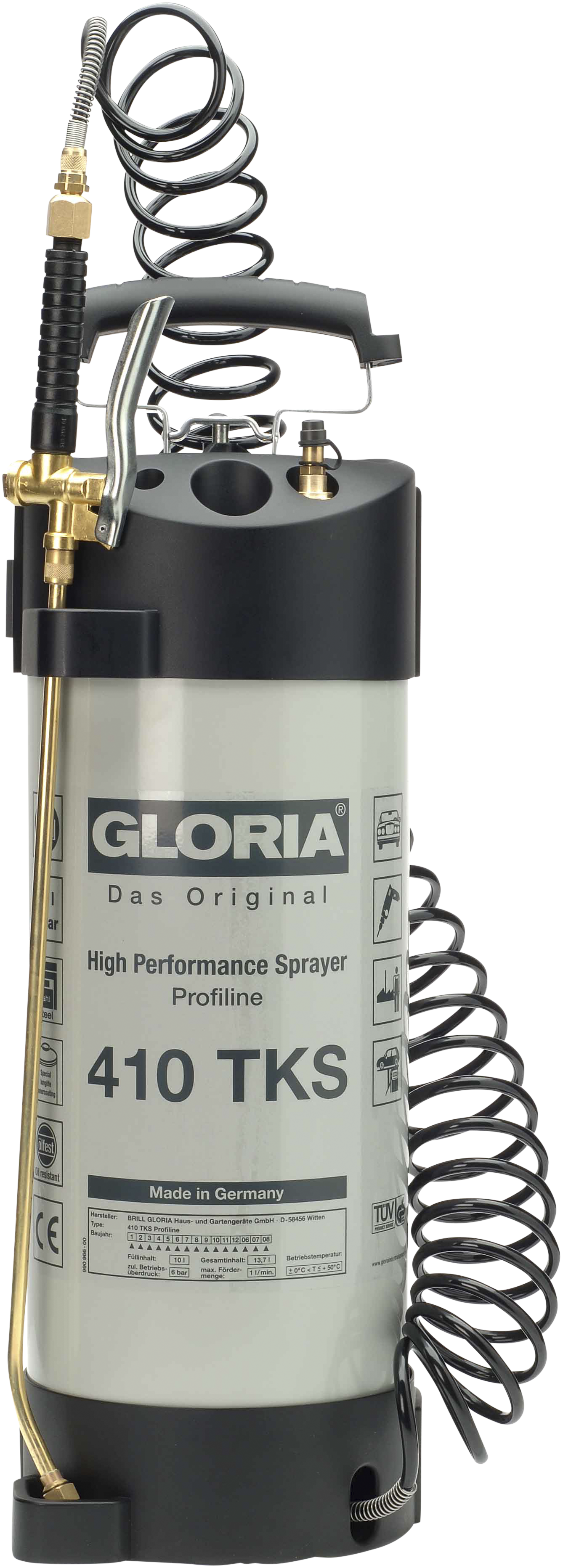 Gloria Gloria høytrykkssprøyte Profline 410TKS 10 ltr
