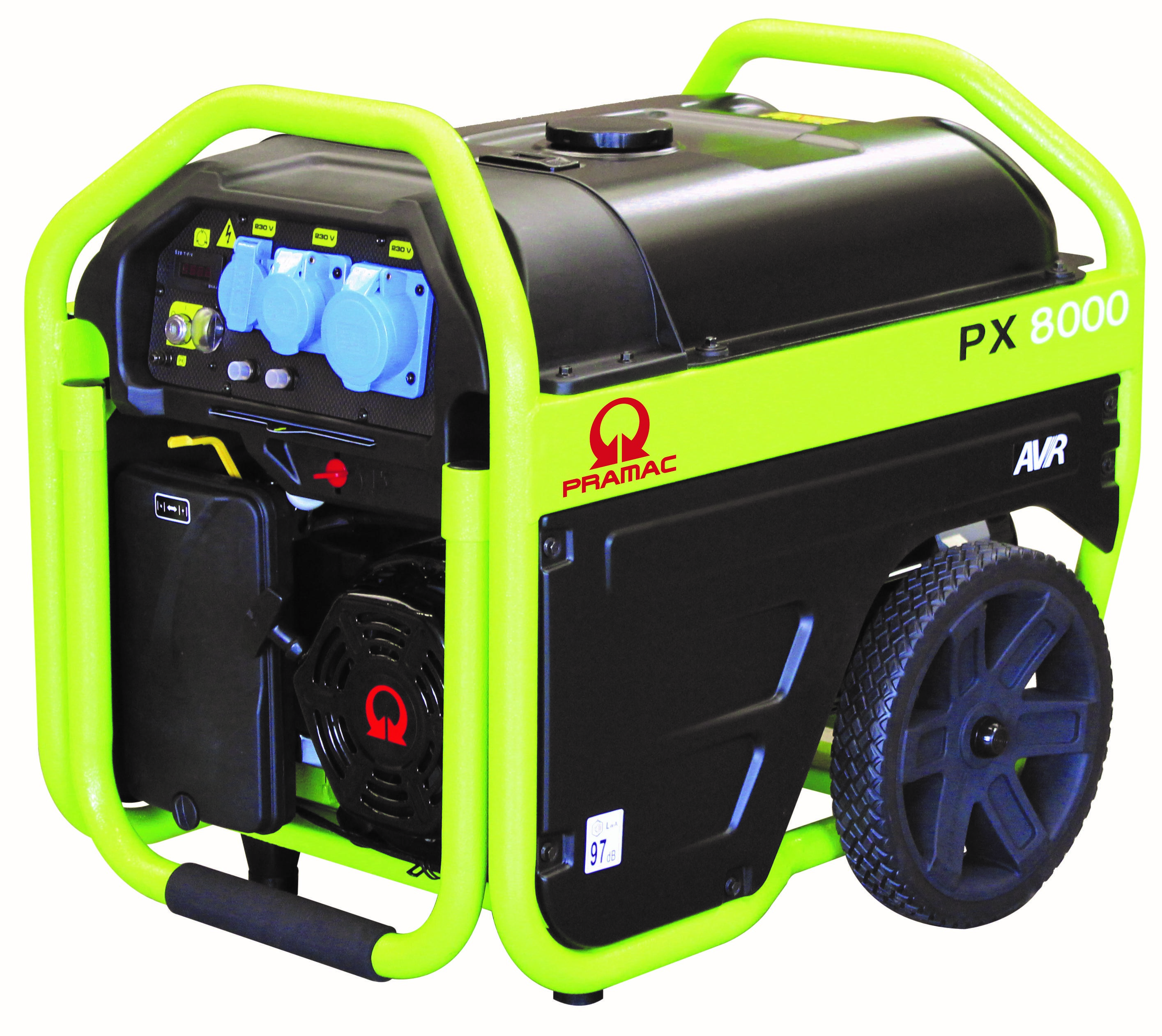KGK PX8000S 230v generator med elektrisk start fra Pramac.