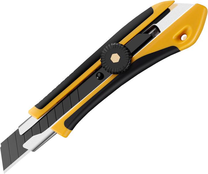 Bato BATO Kniv knekk-av 18 mm B-CL m/skruelås. Soft Grip.