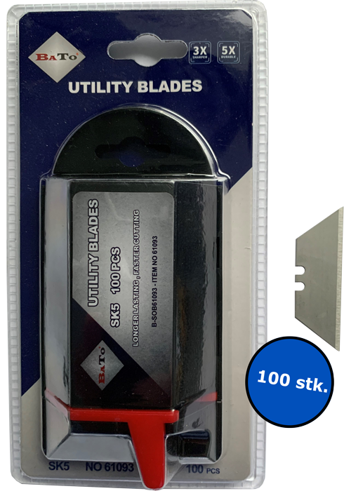 Bato BATO Knivblad rett modell 92 100 stk. pk.
