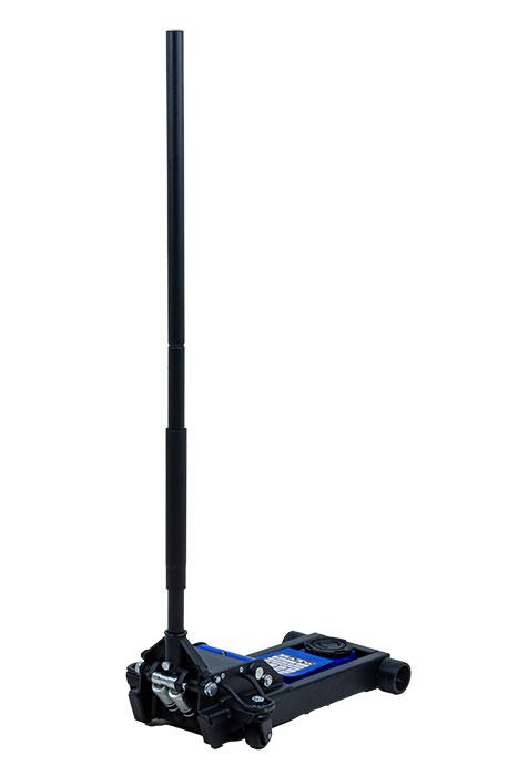 Bato BATO Verksted jekk 3 tonn. Løftehøyde 85-510mm. Dobbelpumpe for rask løft med ekstra lang lavprofil 740 mm. Nylonhjul