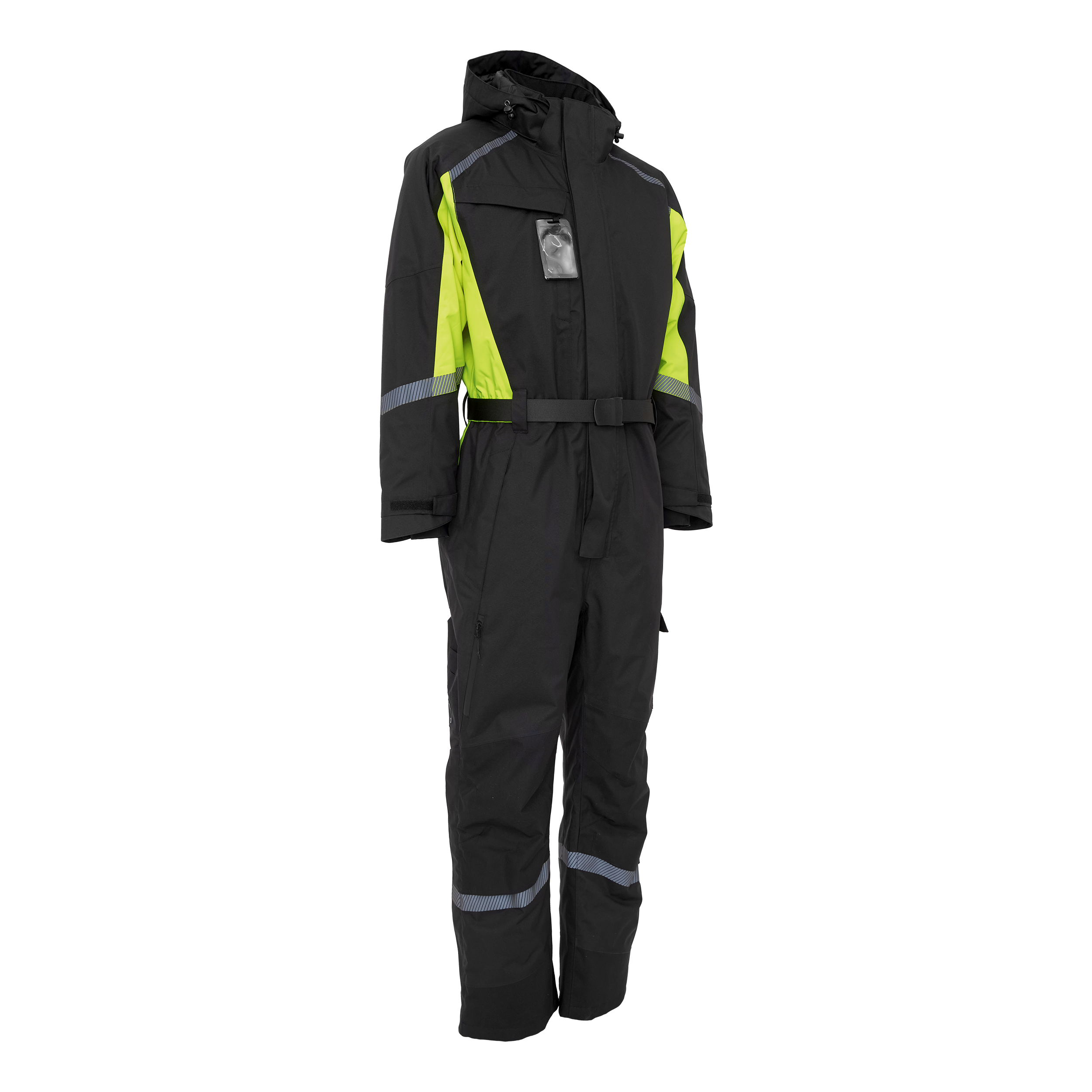 ELKA Working Xtreme Vinterkjeledress med resirkulert fôr - Sort/Fl.gul - XL