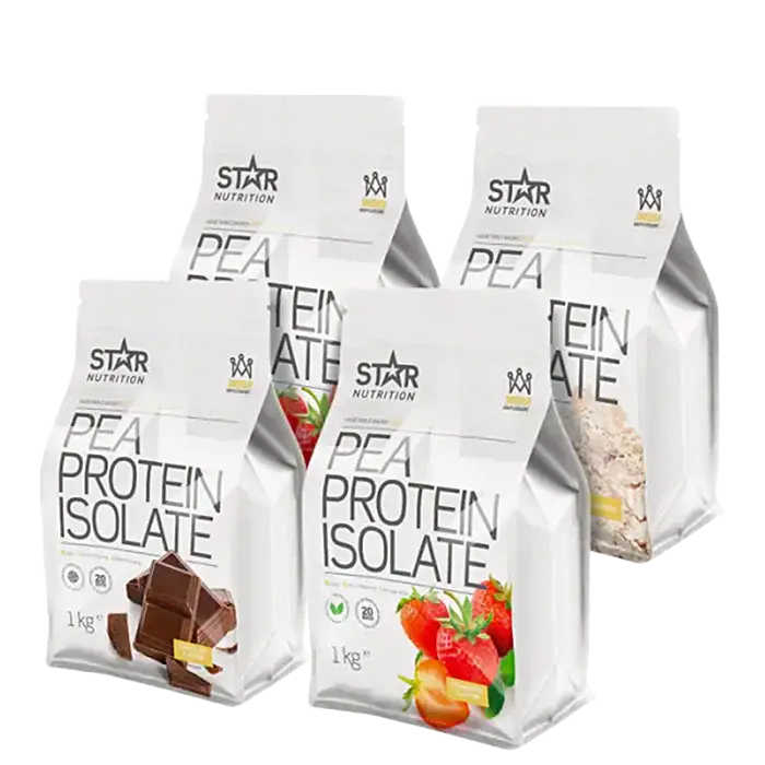 Star Nutrition Mix&Match: 4 x Pea Protein Isolate Erteproteinisolat 1 kg
