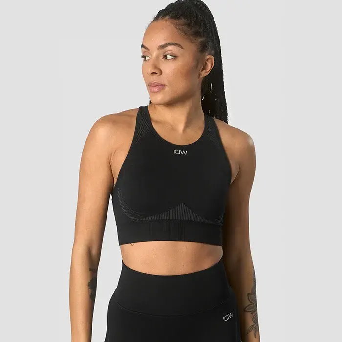 ICANIWILL Ultra Seamless Sports Bra Wmn, Black