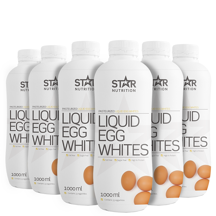 Star Nutrition 6 x Flytende Eggehvite, 1000 ml
