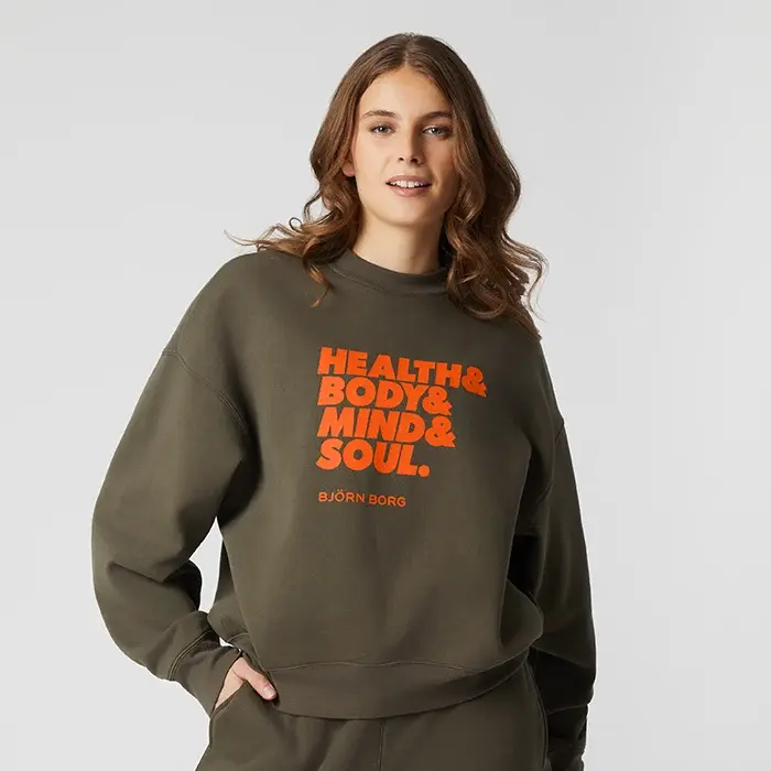 Björn Borg Studio Oversized Genser Green