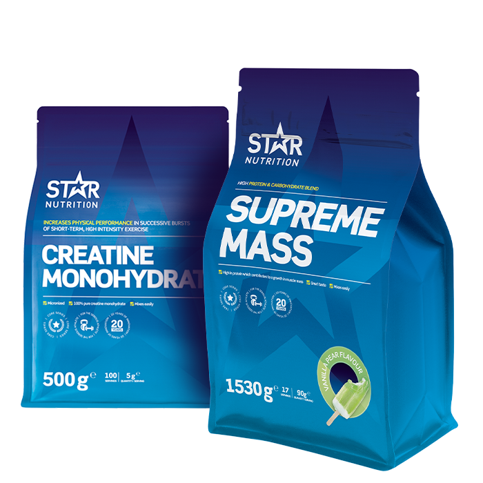 Star Nutrition Supreme Mass Gainer + Kreatin-pakke