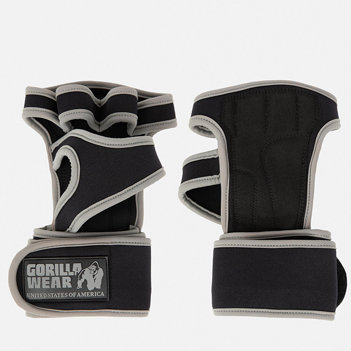 Gorilla Wear Gear Yuma Vektløfterhansker Svart/Grå