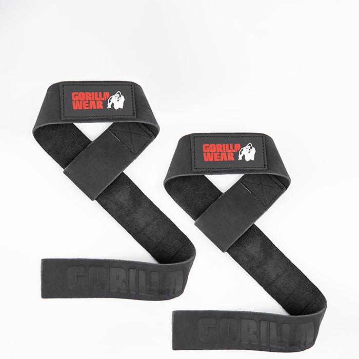 Gorilla Wear Gear Lifting Straps Lær Svart