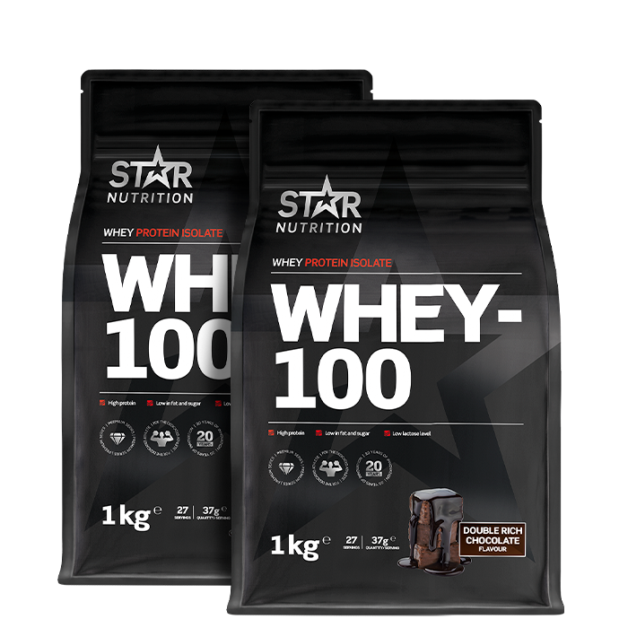 Star Nutrition Mix&Match: 2 x Whey-100 Myseprotein 1 kg