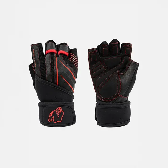Gorilla Wear Gear Dallas Håndleddsstøtte Hansker 2.0 Svart Rød