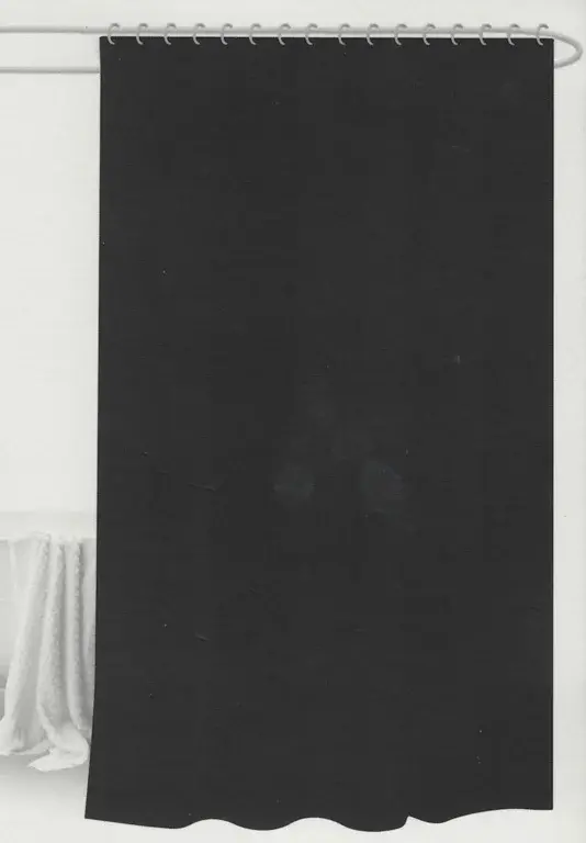 HOME-TEX Dusjforheng - 180x180 cm - Svart - Klar til oppheng