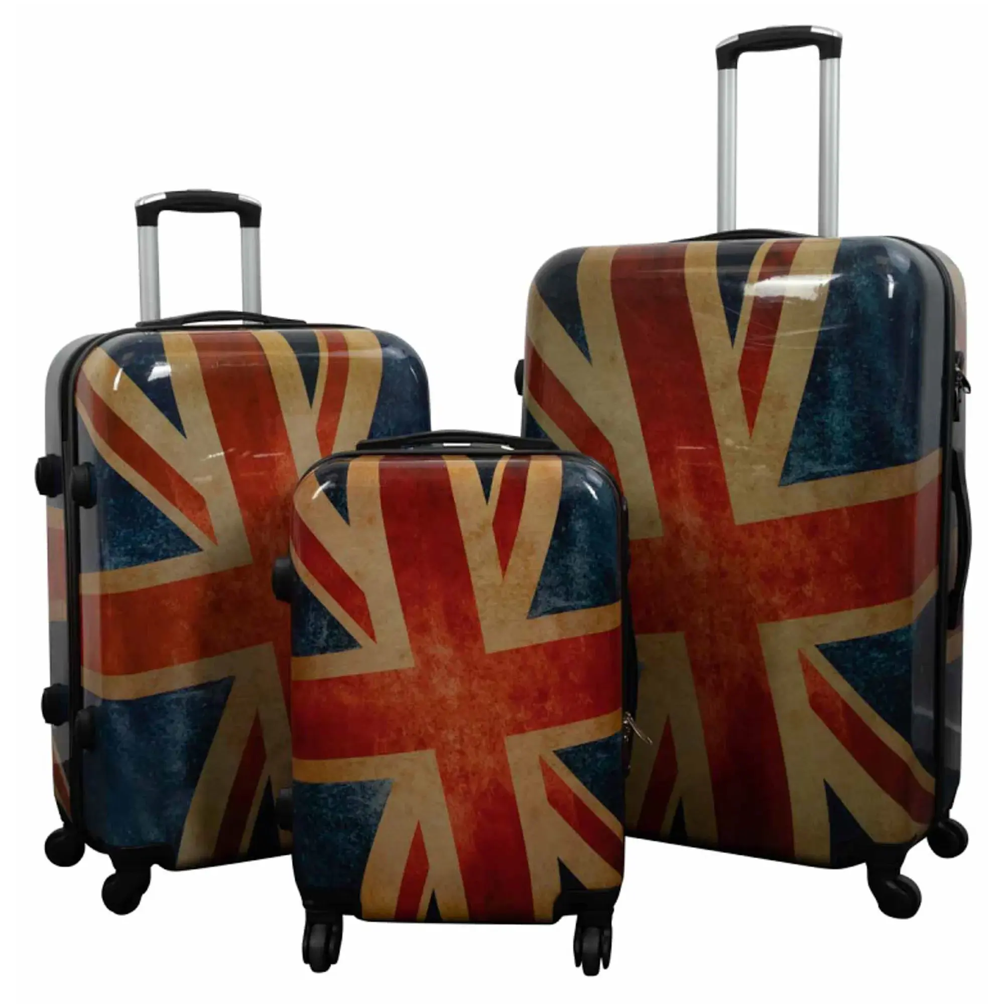 Borg Living Koffert - Koffert med motiv - Union Jack - Hardcase lettkoffert