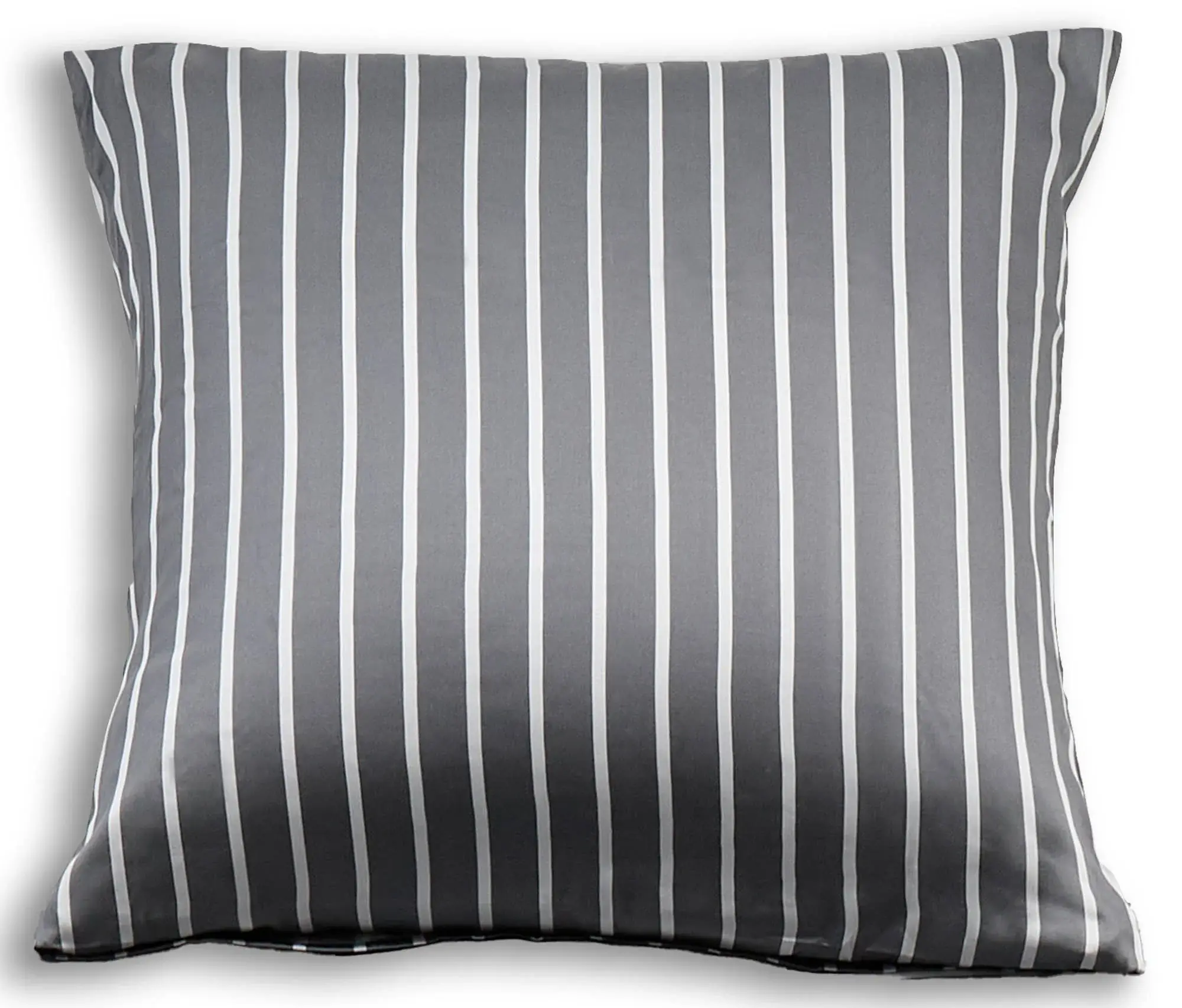 Nature By Borg Bambus putetrekk 60x63 cm - 100% bambus - Grå stripet