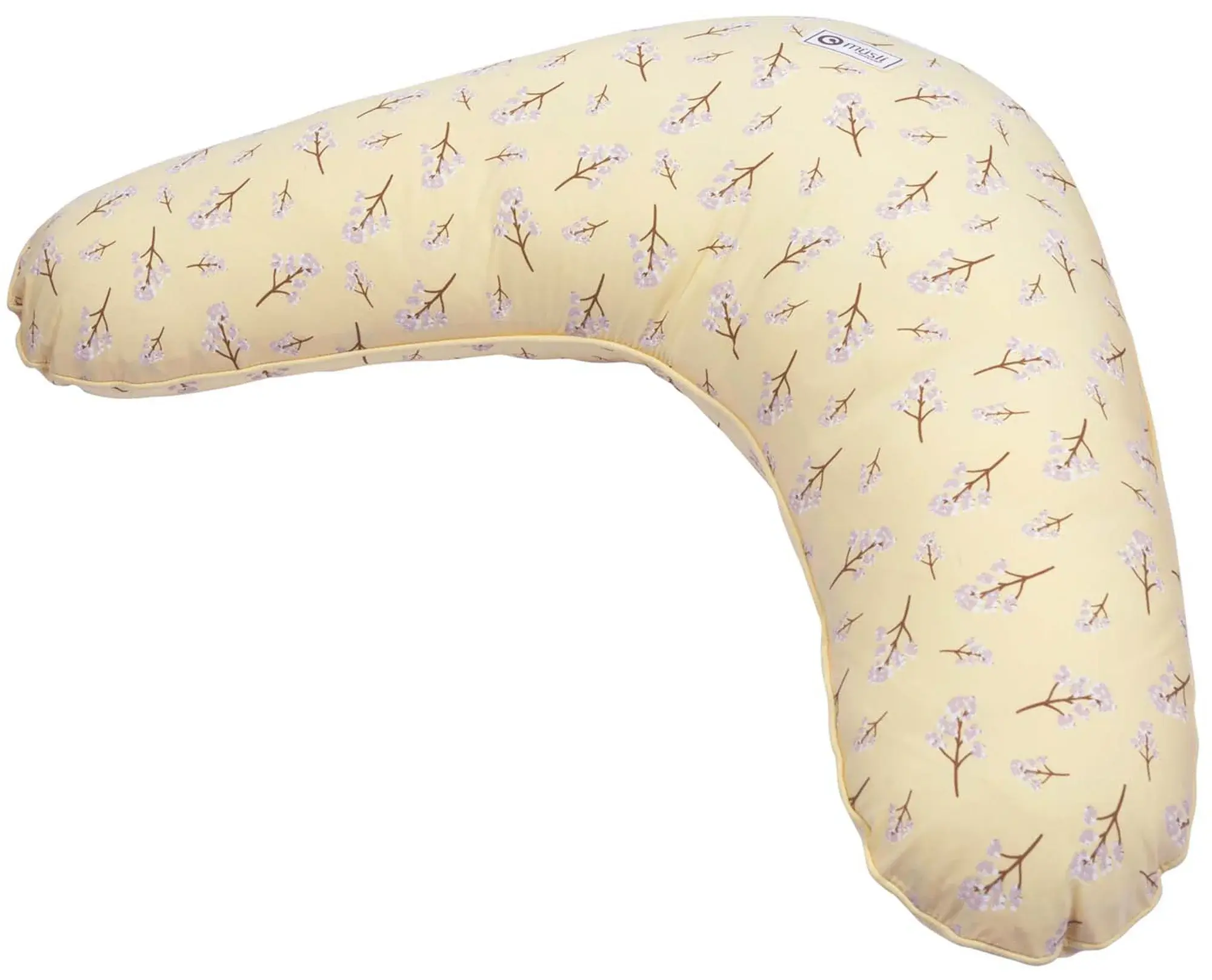 Müsli Ammepute - Müsli - 75x35 cm - Økologisk bomull - Calm Yellow - Print med små blomstergrener