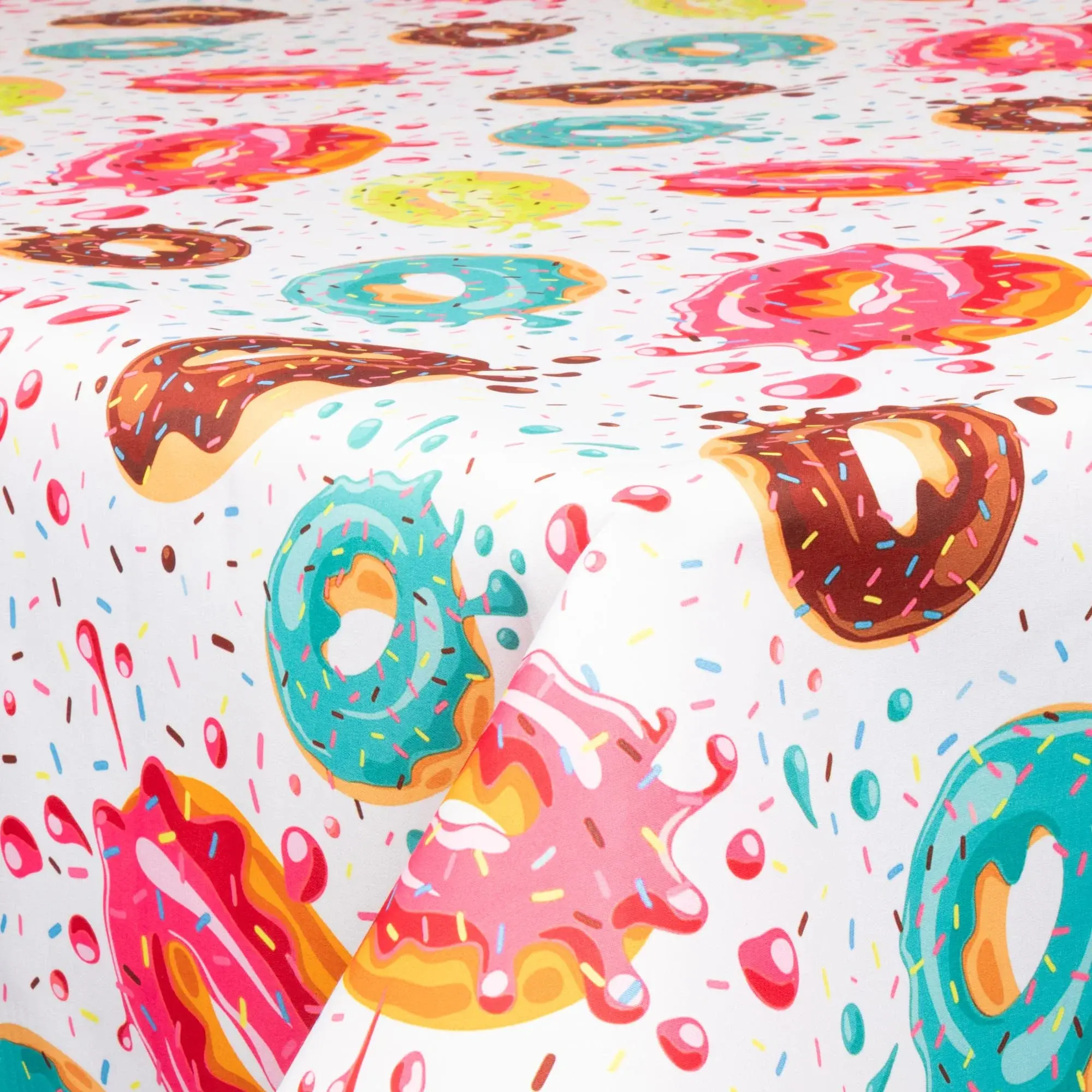 Borg Living Tekstil voksduk - 140 cm bred - 30 meters rull - Sprinkle Donuts - Voksduk med akrylbelegg