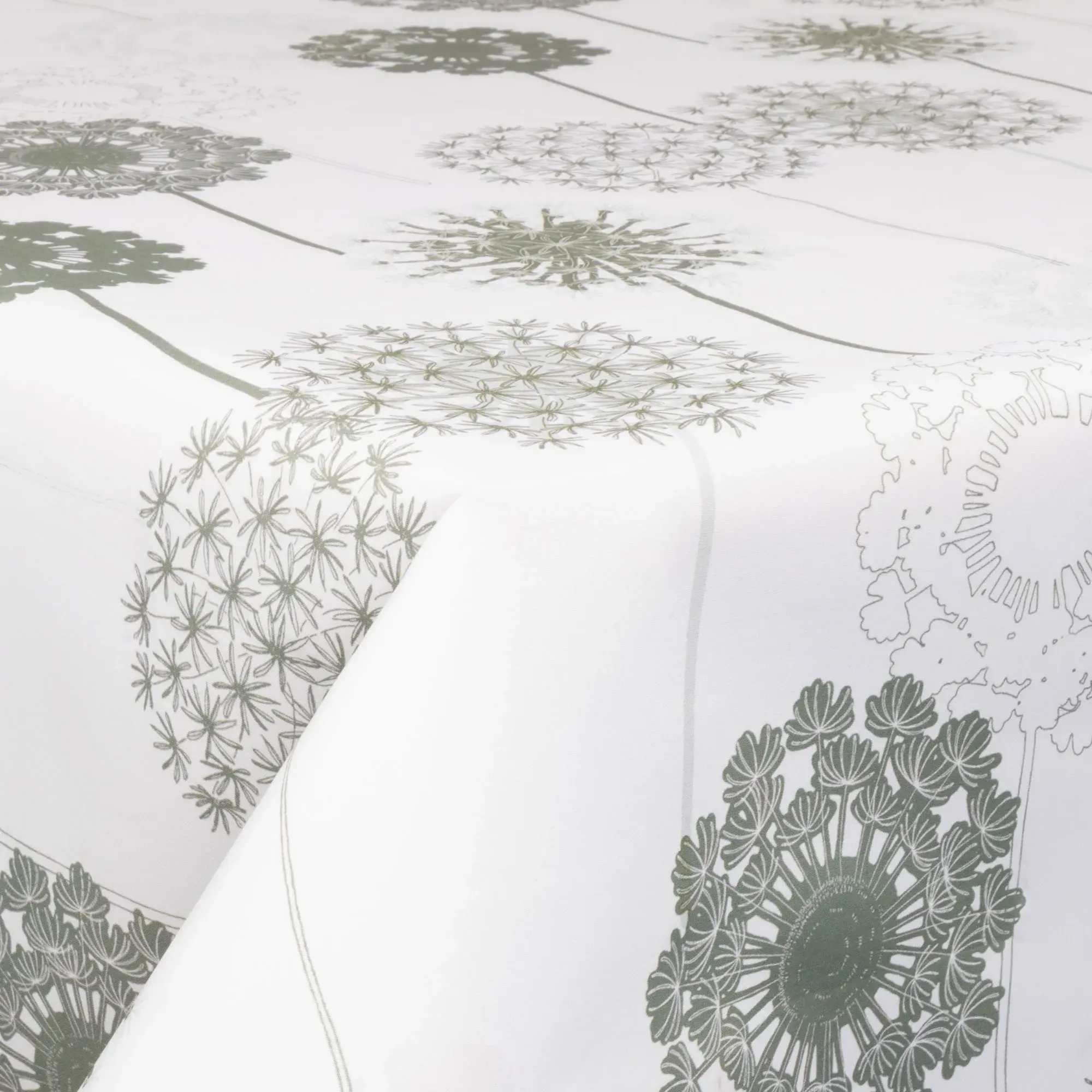 Borg Living Tekstil voksduk - 140 cm bred - 30 meters rull - Flower Green - Voksduk med akrylbelegg