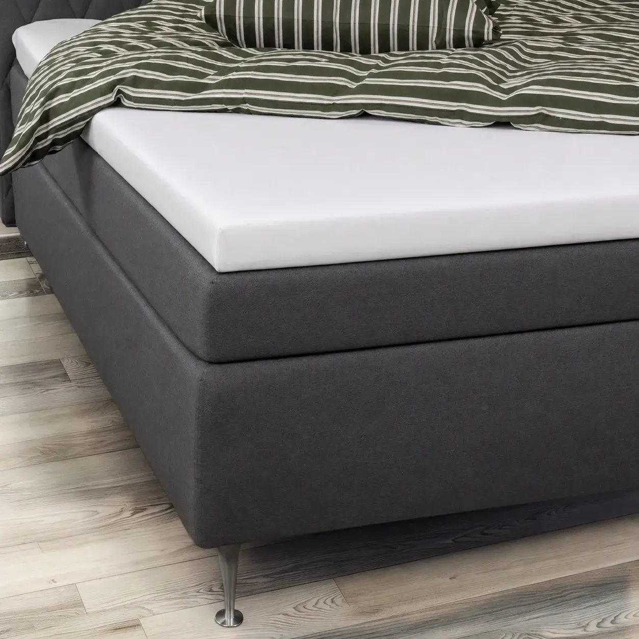 Nature By Borg Bambus laken - Konvoluttlaken - Hvitt laken - 100% naturlig bambus - Laken til toppmadrass